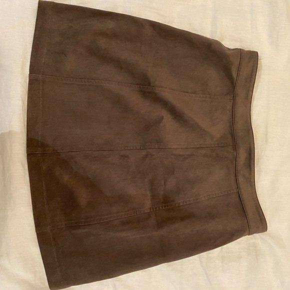 Aritzia Wilfred Free New Zip-Up Mini Skirt - Taupe - Picture 3 of 6